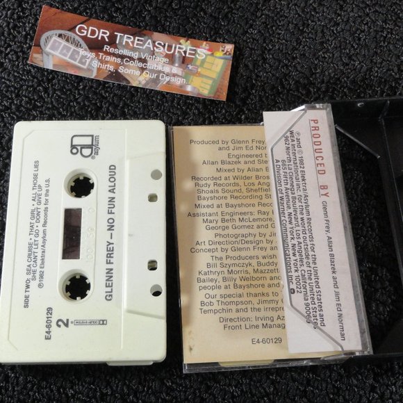Glen  Frey No fun Allowed usic Cassette, Tested works. case has wear 1982 Music. - Picture 3 of 4